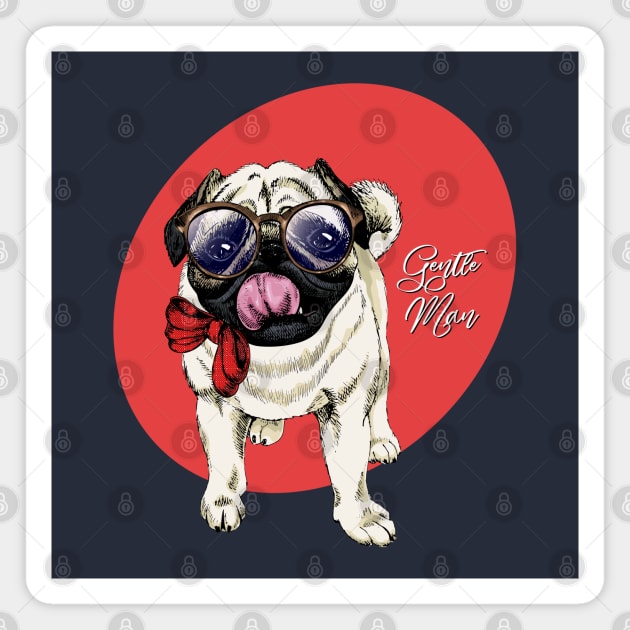 Puppy Gentle Man Magnet by Mako Design 